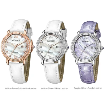 

CADISEN 2019 New Lightweight Luxury Lady Quartz Watch Simple Casual Fashion Goddess Watch 3ATM Waterproof Calendar Dress Gift