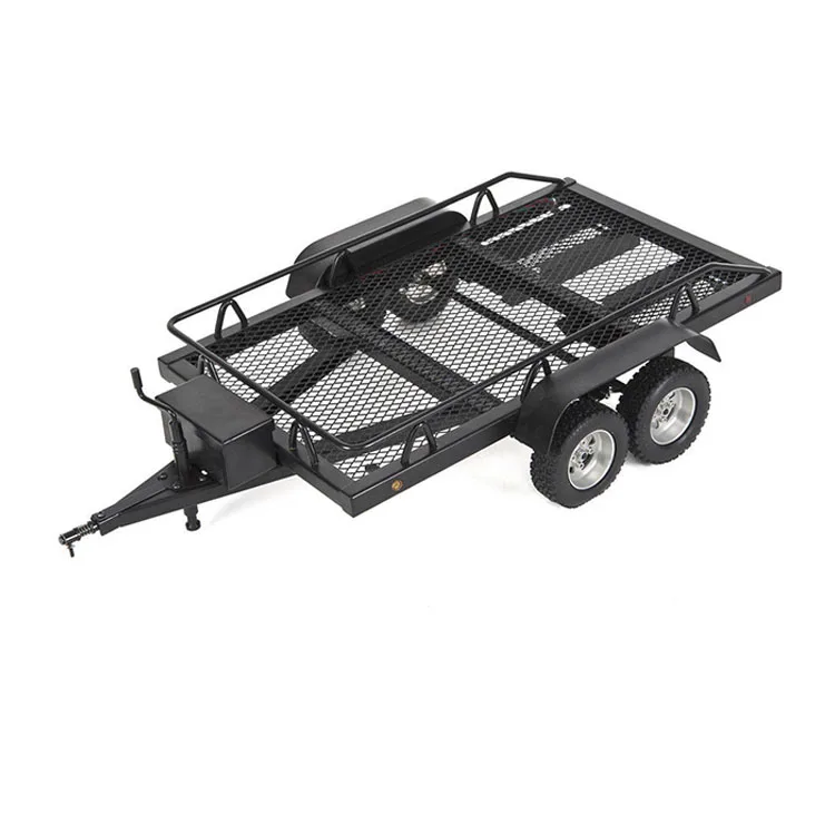 Металлический большой прицеп для радиоуправляемых автомобилей 1/8 1/10 TRX4 D90 SCX10