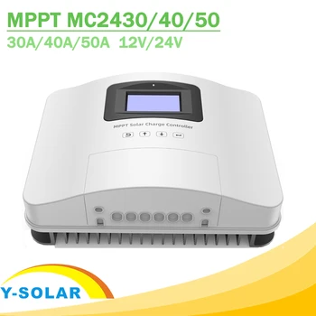 

MPPT Solar Charge Controller 30A 40A 50A 12V 24V Auto Solar Regulator Max 100V PV Input for Gel Sealed Lithium Open Batteries