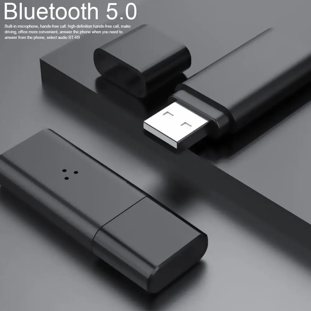Беспроводной музыкальный адаптер с двумя выходами Bluetooth 5 0 3 мм USB для