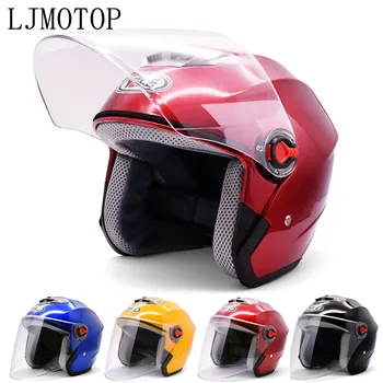 

Motorcycle Open Face Helmet Moto Modern Helmet Electric Bicycle Helmet For Moto Guzzi STELVIO V7/V9 Classic Racer Stone Special