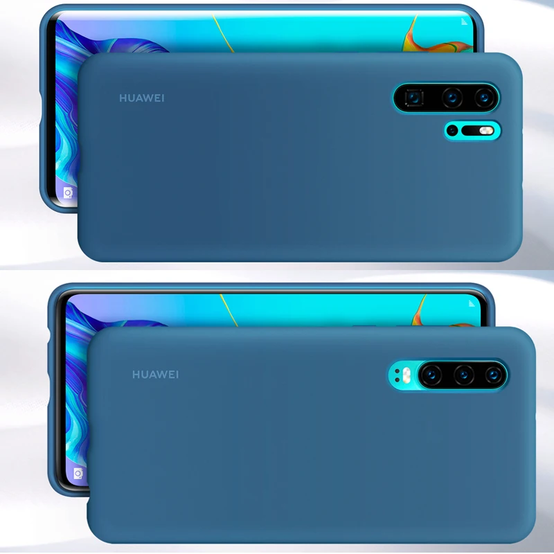 huawei P30 P30 Pro Чехол huawei официальный жидкий силиконовый защитный чехол из микрофибры односторонний huawei P 30 P30Pro чехол