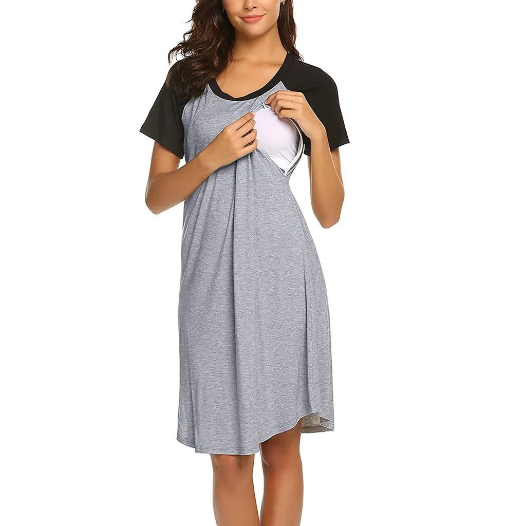 Платья для беременных; женское платье для беременных; детская ночная рубашка для кормления грудью; ночная рубашка; одежда для сна