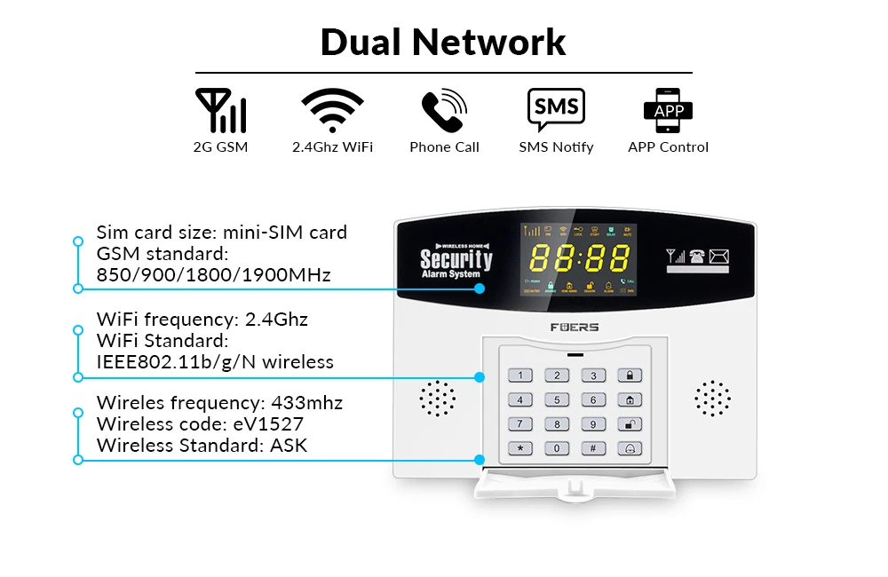 pir detector movimento alarme wi fi sem