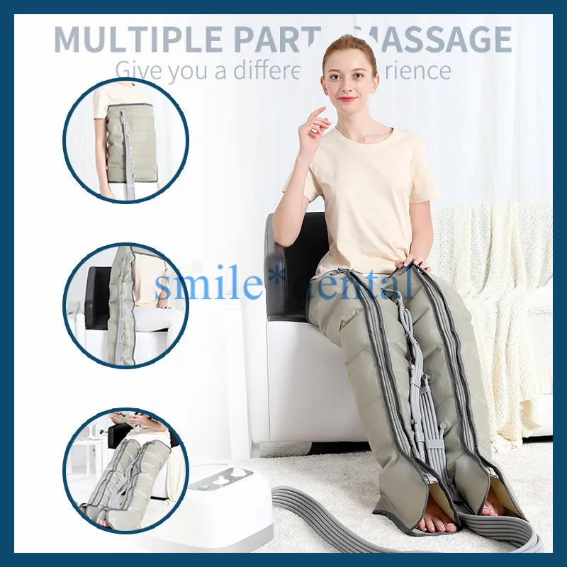 Воздушный компрессионный массажер для ног расслабляющий снимающий боль