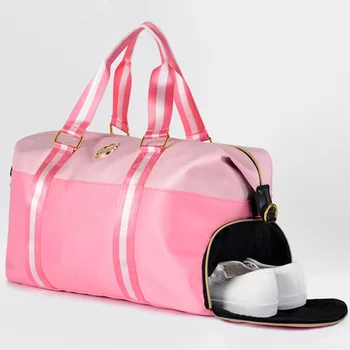 

Travel Handbag Yoga Sport Bag Gym Bag For Women Fitness Shoulder Bags With Shoes Storage Nylon Waterproof Hiking Backpacks