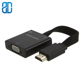 

HDMI to VGA Adapter HDMI Male to VGA Female Converter for PC Laptop Notebook HD DVD and More Black/White/Rose Gold