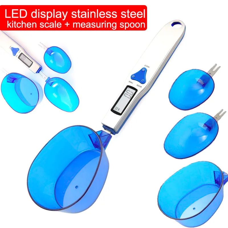 

500g/0.1g LCD Display Digital Kitchen Measuring Spoon Electronic Digital Spoon Scale Mini Kitchen Scales Baking Supplies