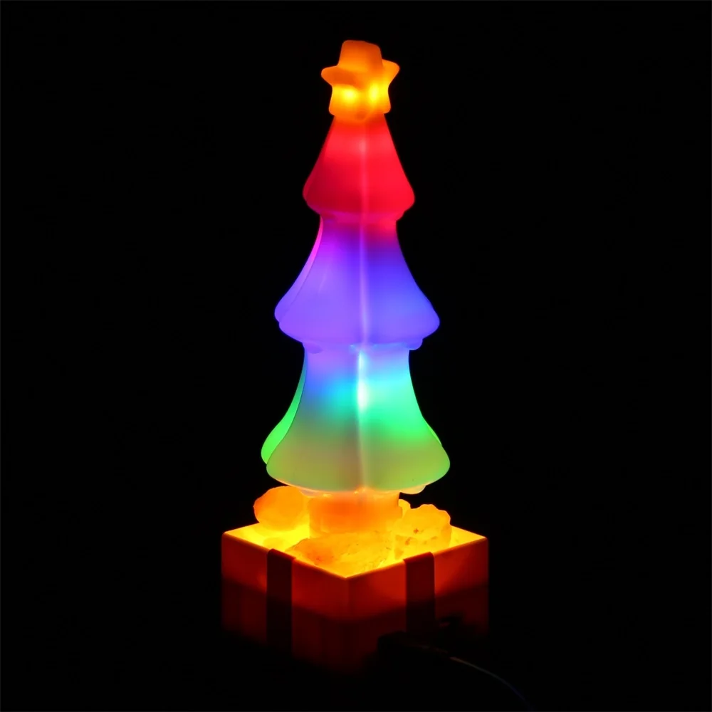 fairy lights LED Christmas Tree Salt Lamp Lighting Color Night light Decoration Gift Light to Kids Friends Family Party Lights