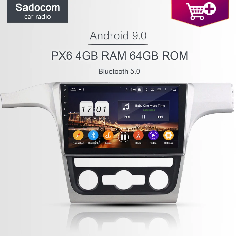 Автомагнитола PX6 TDA7851 2 din 10 1 дюйма 4 + 64 ГБ GPS RDS | Автомобили и мотоциклы
