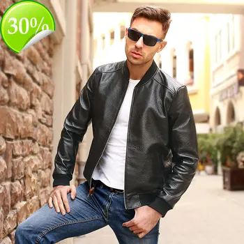 

man classic Free genuine leather coat,soft sheepskin jacket.leather jacket.plus size sales,casual bomber flight