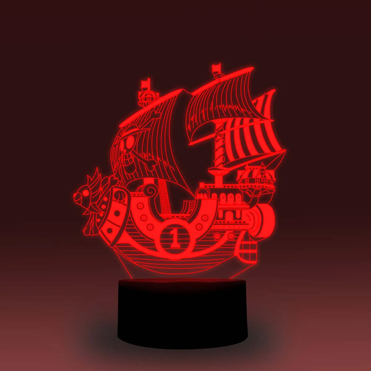 NiteApps 3D футуристический парусный корабль ночник настольная иллюзия Лампа подарок на день рождения приложение/сенсорное управление