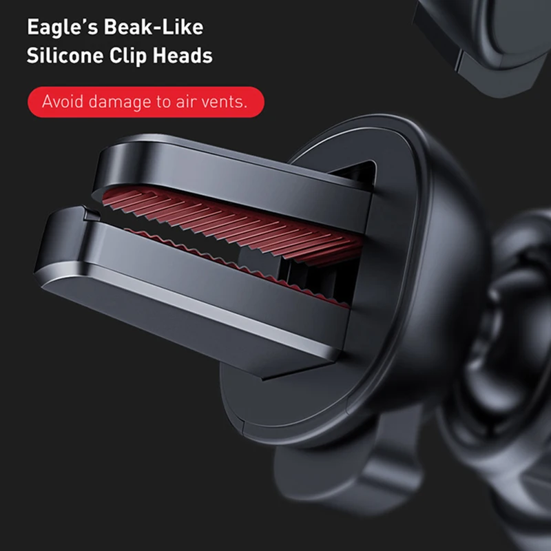 Phone Holder Car Metal Gravity Auto Air Vent Mobilephone Stand for 4.7-6.5 Inch Phone