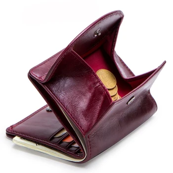 

2020 New Women Wallets Genuine Leather Coin Purse for Girls Small Money Bag Credit Card Holder Female Wallet