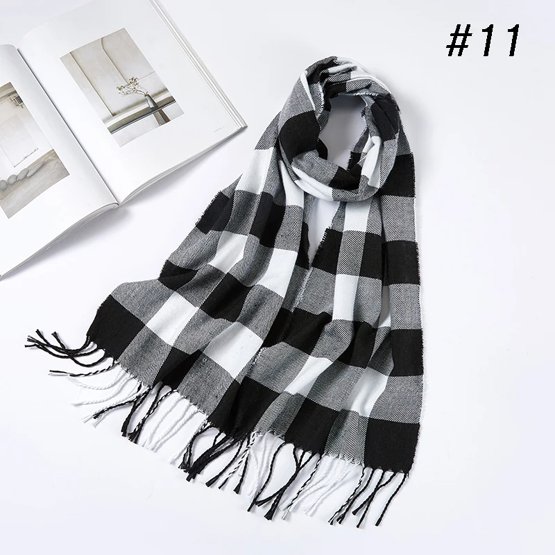 small size 180*30cm Brand Designer Winter Cashmere Scarves Men Scarf Cheap Warm Unisex - Цвет: color 11