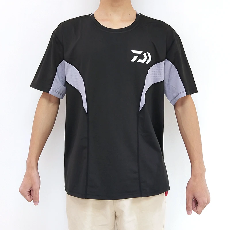 Новая уличная одежда для рыбалки летняя футболка дышащая сухая Защита от солнца УФ мужские футболки для улицы Спортивная одежда для рыбалки