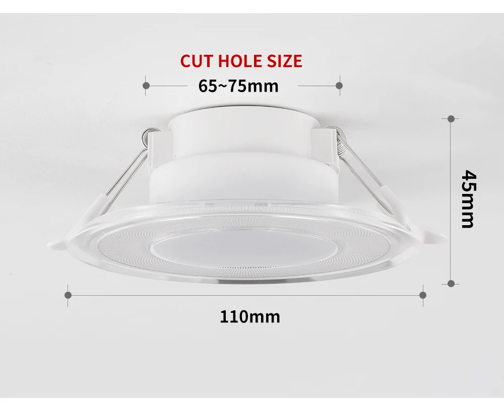 LUCKY LED Downlight Dimmable 220v 110V Round Led Spot 5W 7W RGB Led Recessed Ceiling Down Light for Room with IR Remote Control