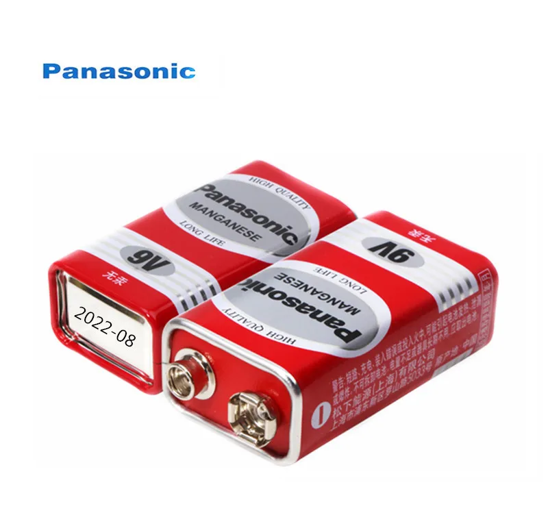 1 шт. Panasonic Greencell типа PP3 6F22 6LR61 MN1604 9V Блок Heavy Duty сотовый Батарея