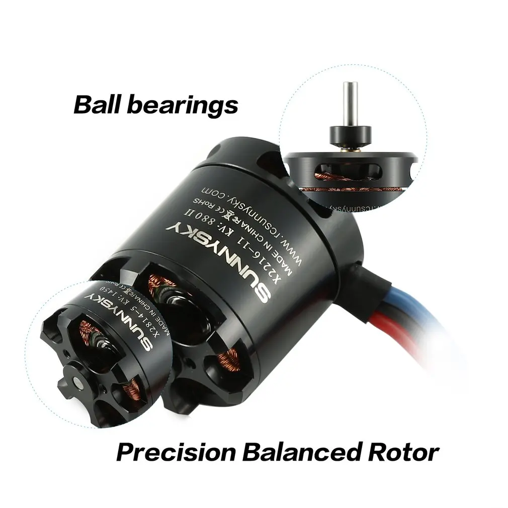 1 шт. SunnySky X2216 2216 880KV 1100KV 1250KV 1400KV II Outrunner бесщеточный двигатель для RC моделей 3D самолетов