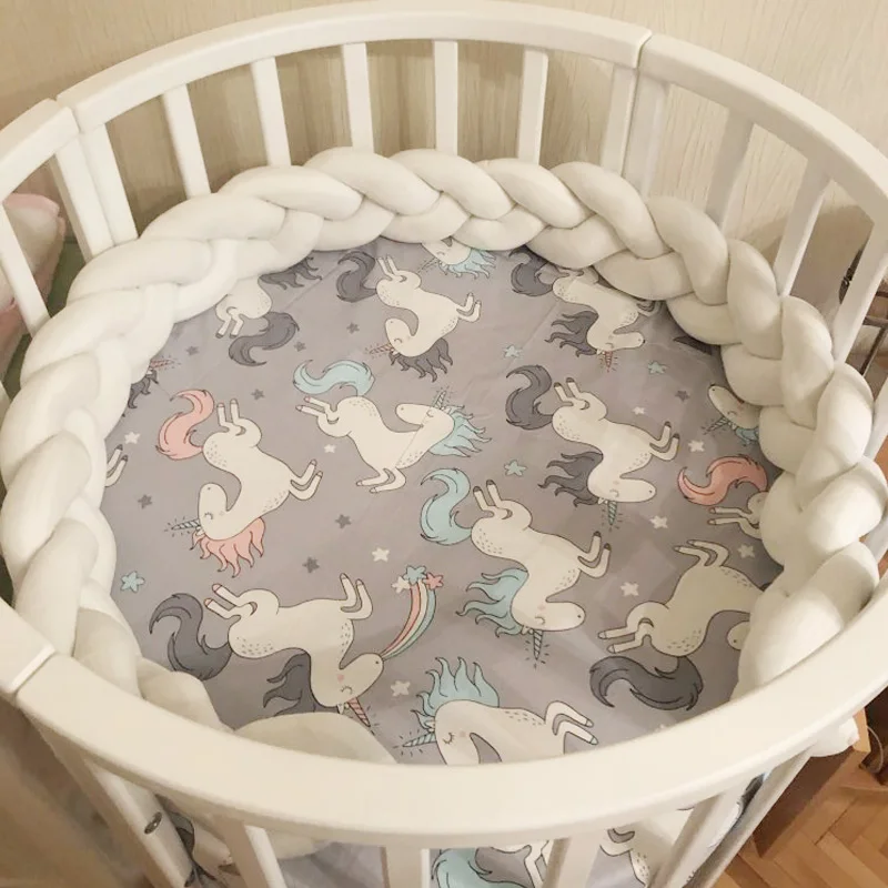 UK /_ Literie pare-chocs BABY Bébé Enfant Berceau tissé épais Peluche Coussin Oreiller