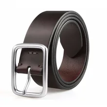 Новинка Qimian, высокое качество, для отдыха, коровья кожа, ремень, пять отверстий, аллюминовая Пряжка, для мужчин, Воловья кожа, модный ремень