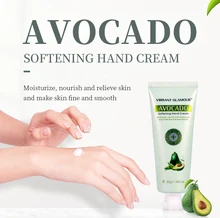 

VIBRANT GLAMOUR AVOCADO Moisturizing Hand Cream 100% Plants Essence Hand Mask Nourishing Anti Chapping Oil Control Hand Care
