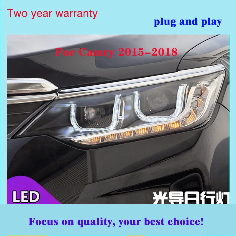 Автомобильный Стайлинг для- Camry фары светодиодная фара дальнего света Camry светодиодный DRL h7/d2h hid фары аксессуары