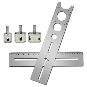 

GYTB New Stainless Steel Ceramic Tile Hole Locator Universal Punching Tool Portable