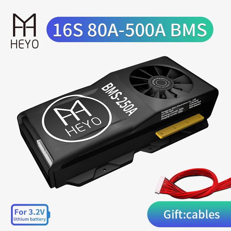 HEYO 3 2 V LiFePo4 Lipo LFP 16S 48V 80A 100A 150A 200A 300A 18650 PCM защита литиевой батареи BMS Малый