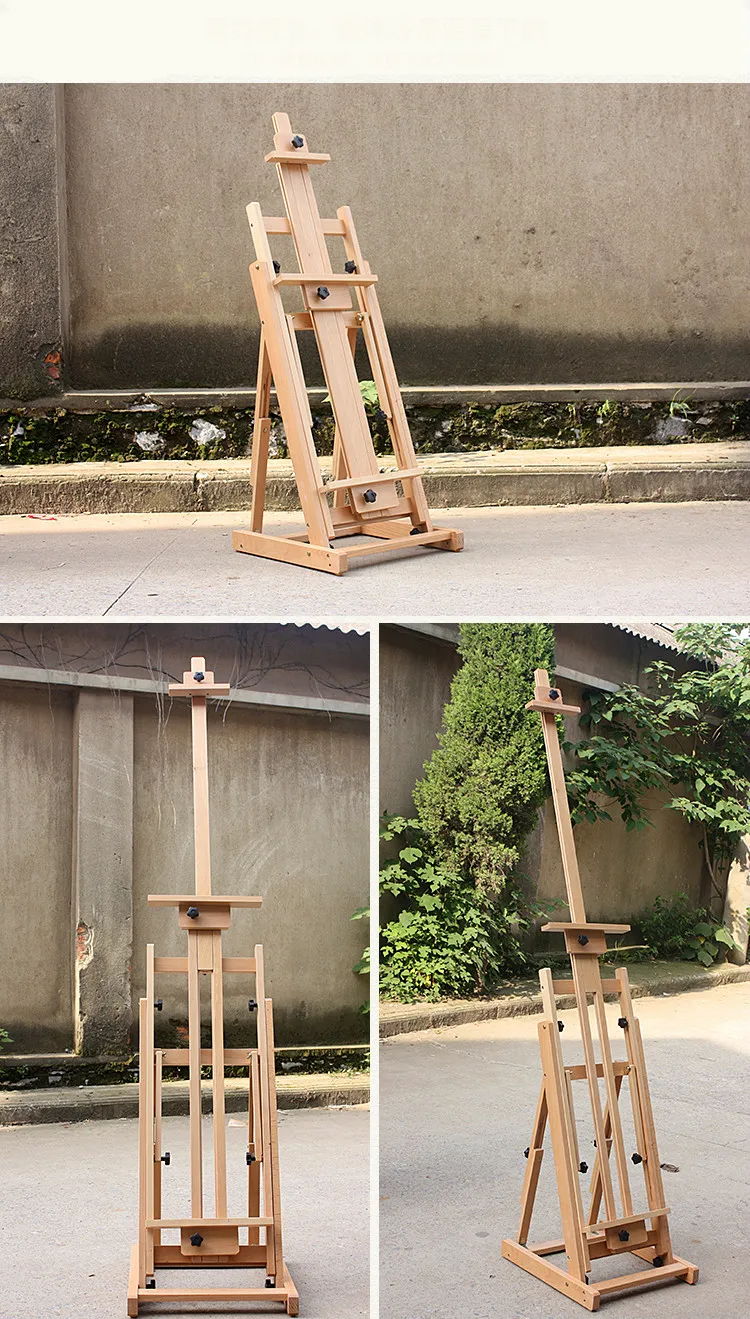 Easel for Oil Painting Artist Easel Stand Caballete De Pintura Painting Easel Solid Wood Easel for Painting Painting Accessories