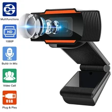 Webcam 1080P 720P 480P Volle HD Web Kamera Gebaut-in Mikrofon USB Stecker Web Cam Für PC Computer Mac Laptop Desktop YouTube Skype