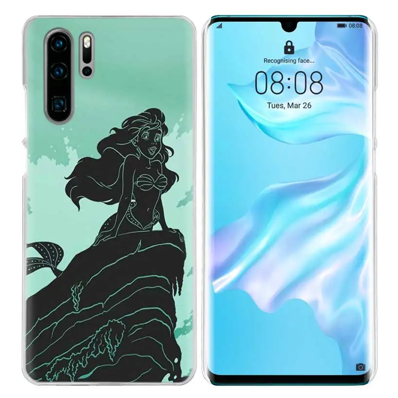 03 Чехол с изображением маленькой русалки для huawei P20 P Smart Z Plus P30 P10 P9 P8 mate 30 20 10 Lite Pro, жесткий чехол для телефона Cas - Цвет: 03