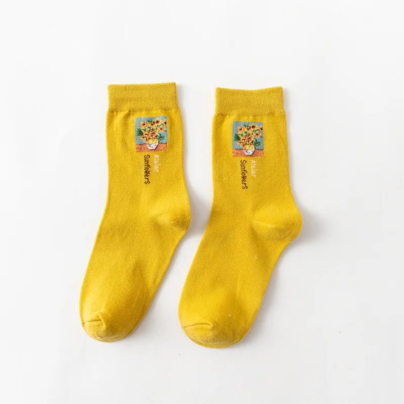 Cotton Streetwear Funny Sock Woman Harajuku Socks Tropical Fruit Socks Avocado Banana Sock Girl Cute Print Long Soks 5 Pairs/set