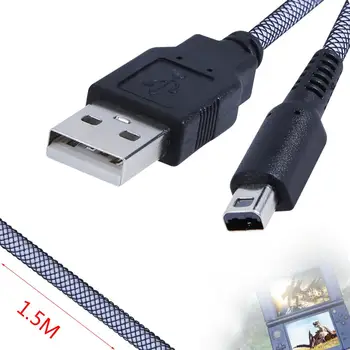 

1.5m Charging Cable for 3DS 2 in 1 24K Sync Data Cord for NDSI USB Data Cable for Nintendo NDSI NEW 3DSXL 2DSLL 3DS Charger