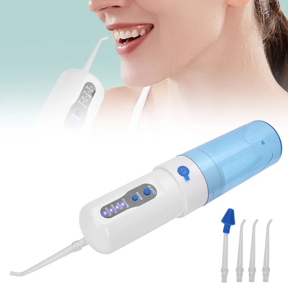 4Mode Electric Oral Irrigator Water Flosser Portable USBCharging Home Teeth Cleaning Device Remove 99%Plaque Prevent Tooth Decay dog teeth finger wipes remove tartar plaque tooth stain wiping oral care cochlear cleaning mouth fresh pet teeth cleaning wipes