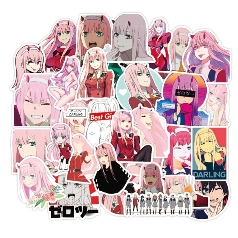 

10/30/50PCS Cute Anime Graffiti Water Removable Trolley Case Notebook Sticker Car Wholesale
