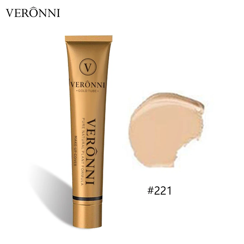 Concealer-221 VERONNI Full Cover 14 Colors Liquid Concealer консилер Makeup 40g Eye Dark Circles Cream Face Corrector Waterproof Make Up Base - Цвет: Concealer-221