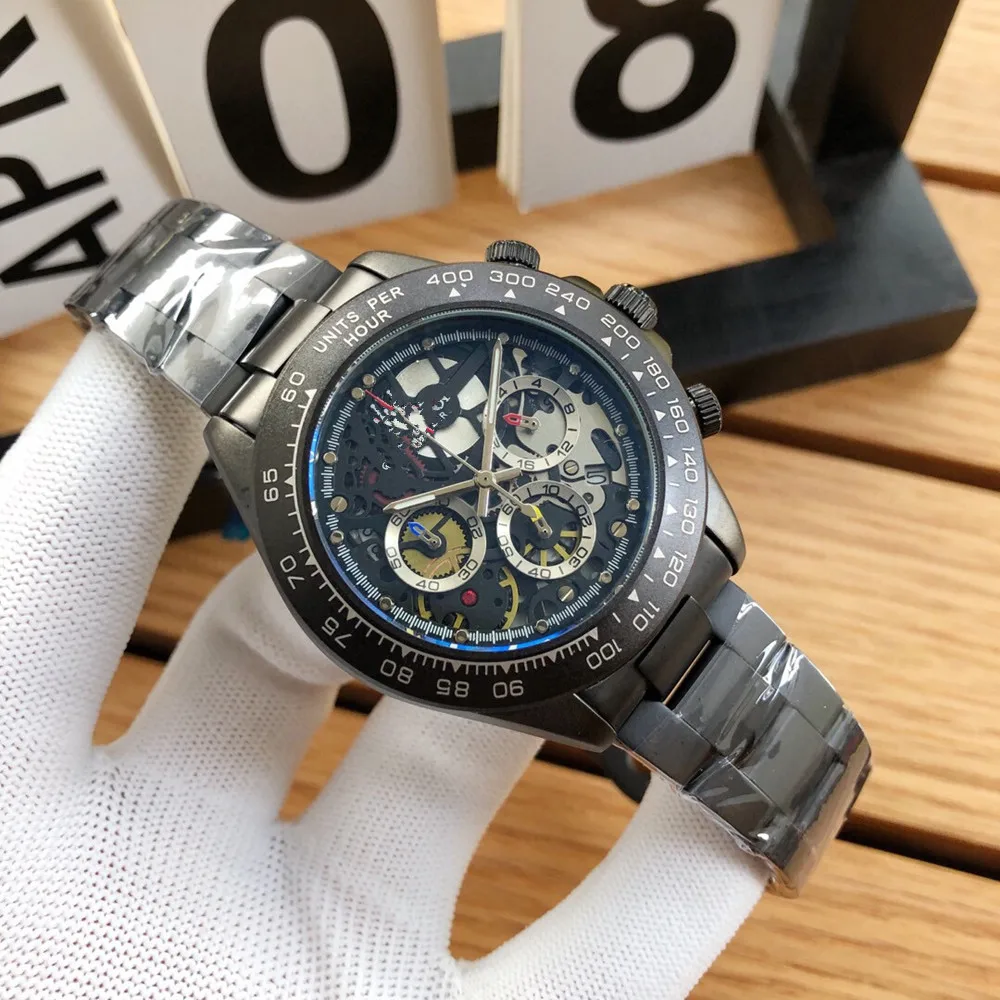 

Men's Watch Top Brand Luxury Watch Automatic Mechanical Sports Watch Sapphire Glass All Steel Watch Retro Watch Luminous Watch