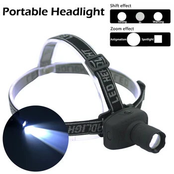 

Mini Headlamp Hot 3 Mode Q5 1000 Lumens LED Zoomable Headlamp AAA Head Torch Light Lamp