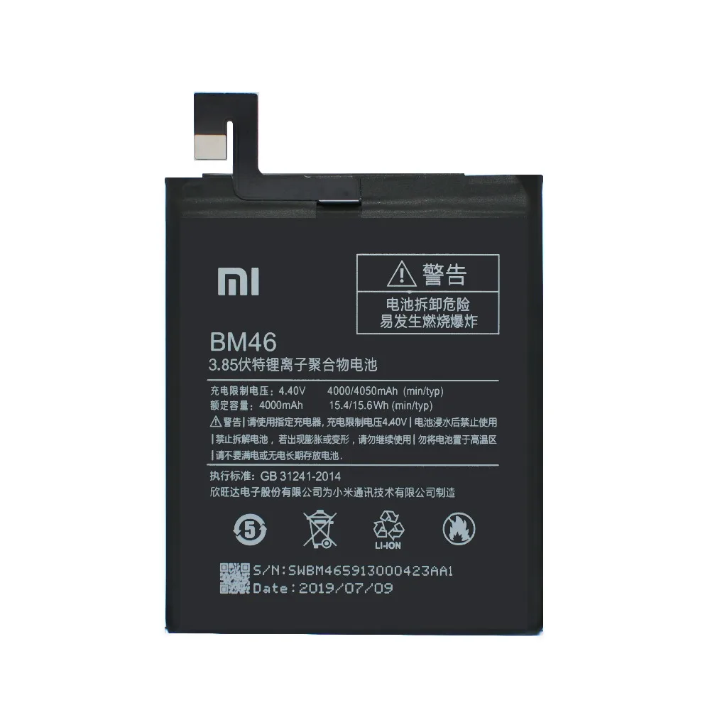 Аккумулятор Xiao mi BM46 для Xiao mi Red mi Note 3 Red mi Note3 Pro высокого качества akku 4000 мАч с бесплатными инструментами