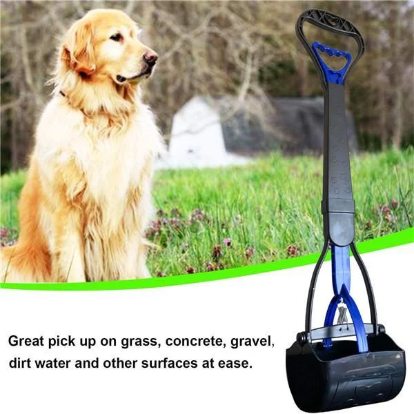 Pet Dog Long Handle Pet Pooper Scooper Dog Cat Waste Picker Jaw Poop Scoop Pick Up Clean Waste Cleaning Tools Supplies