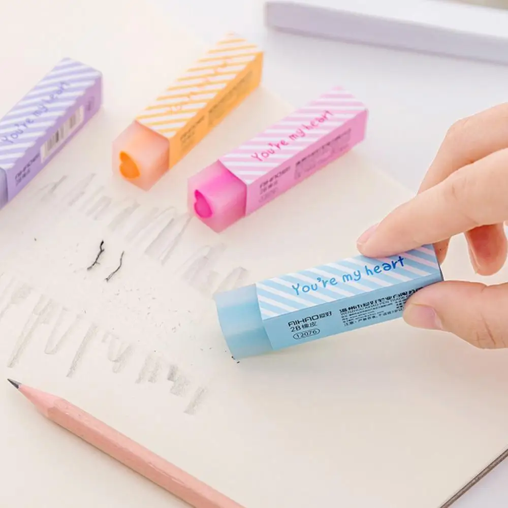 1Pc Cute Eraser Pencil Drawing Quality Tools School Supplies Kids School Items Erasers For Kids