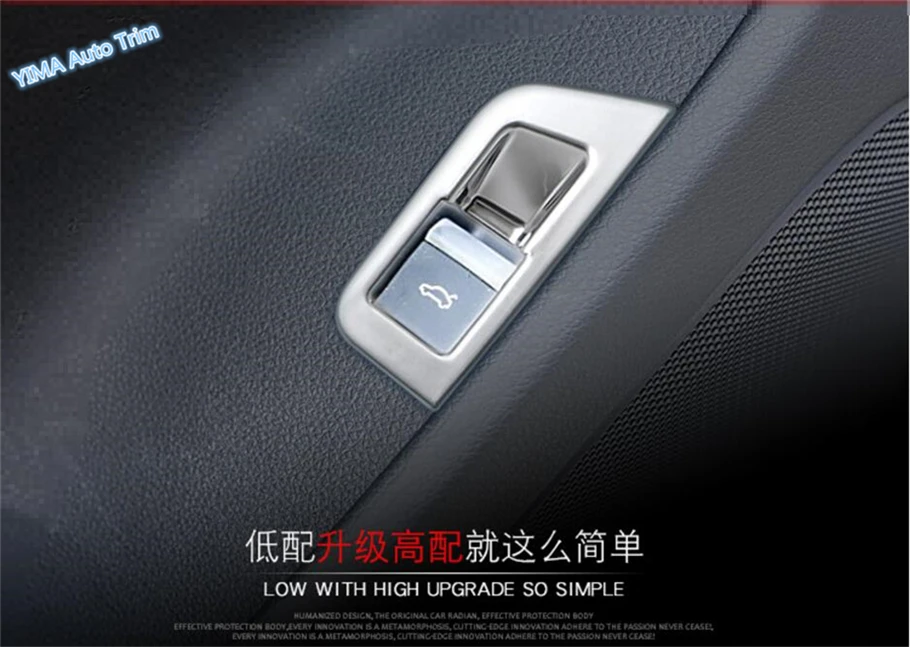 

Lapetus Auto Styling Rear Tail Trunk Tailgate Door Button Switch Frame Cover Trim Matte Style Fit For Audi Q7 2016 2017 2019 ABS
