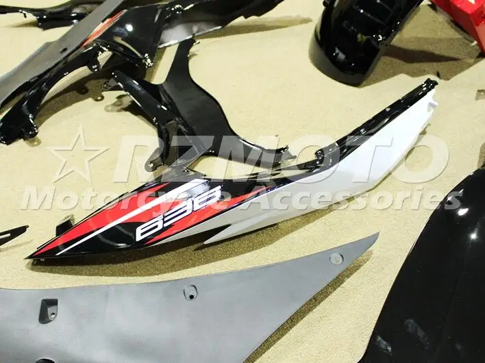 ABS полный обтекатель комплект подходит для Kawasaki ZX6R 2013 Обтекатели ZX-6R Ninja 636 599 красный белый черный