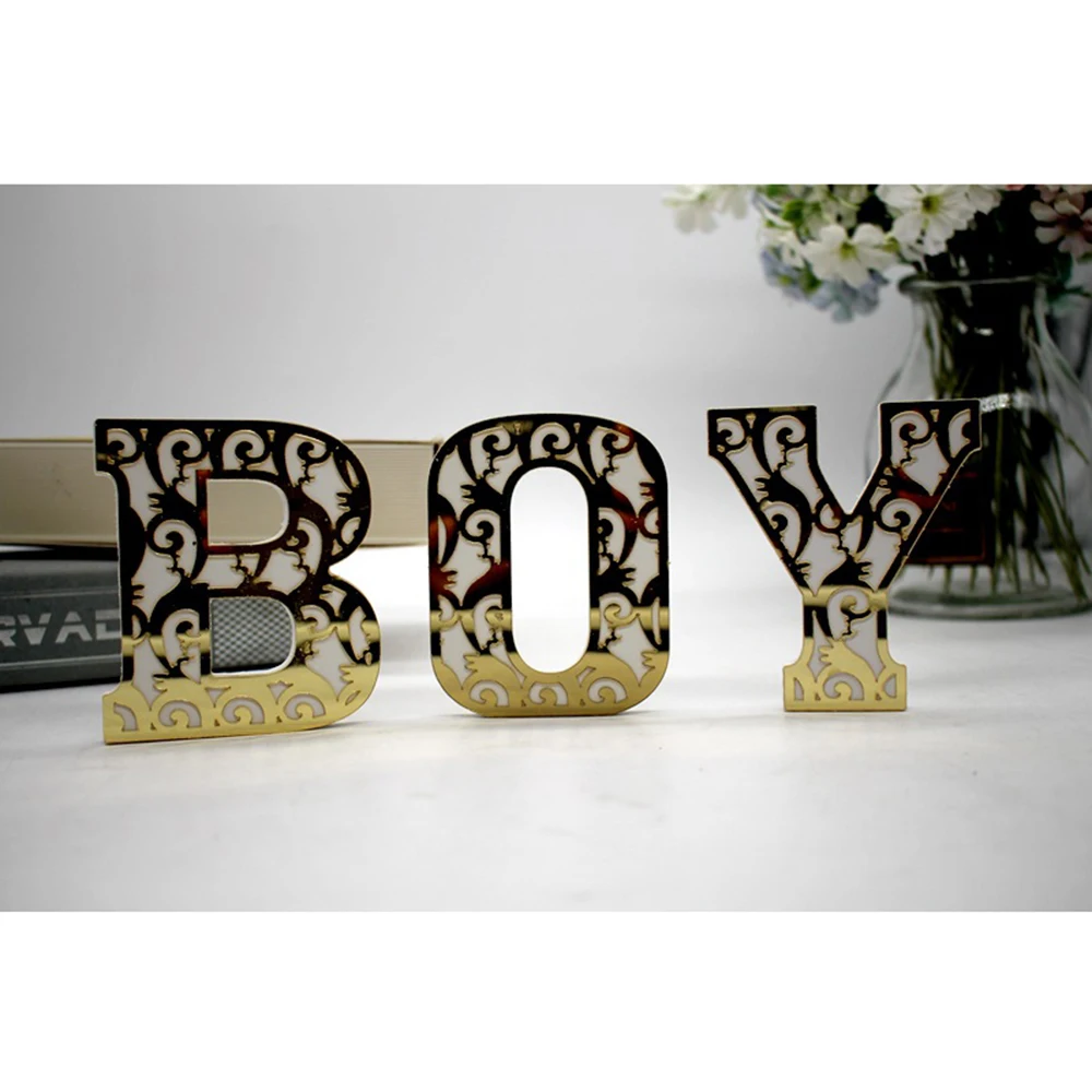 3D креативные акриловые зеркальные буквы настенные украшения DIY Свадебная вечеринка буквенные плакаты 10*9*1 см буквенно-цифровые украшения случайным образом