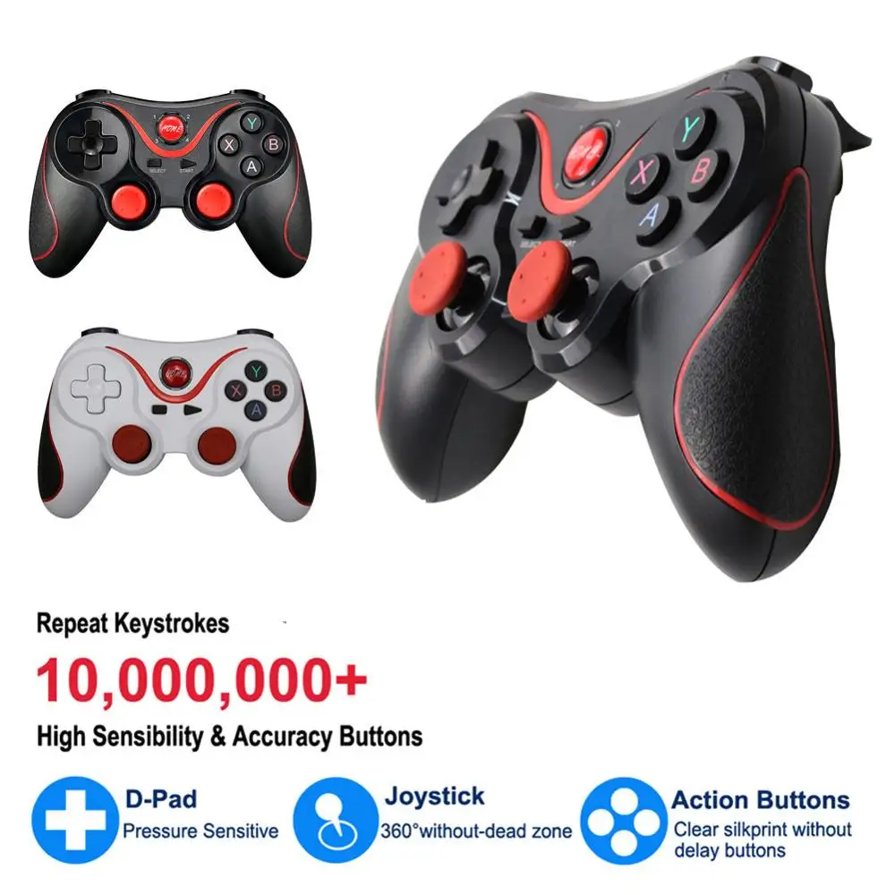 

Wireless Android Gamepad X3 Wireless Joystick Game Controller bluetooth BT3.0 Joystick For Mobile Phone Tablet TV Box Holder