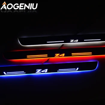 

Car Led Door Sill Acrylic Customize Compatible For Bmw Z4 2003-2020 Scuff Plate Dynamic Moving Lights Car Interior Accessories