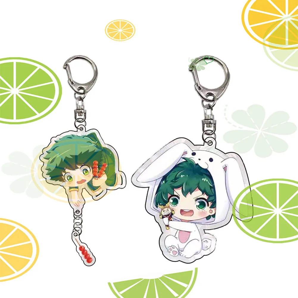 Японский аниме My Hero Academia Midoriya Izuku Todoroki Shoto Косплей Kawaii акриловый брелок подвеска