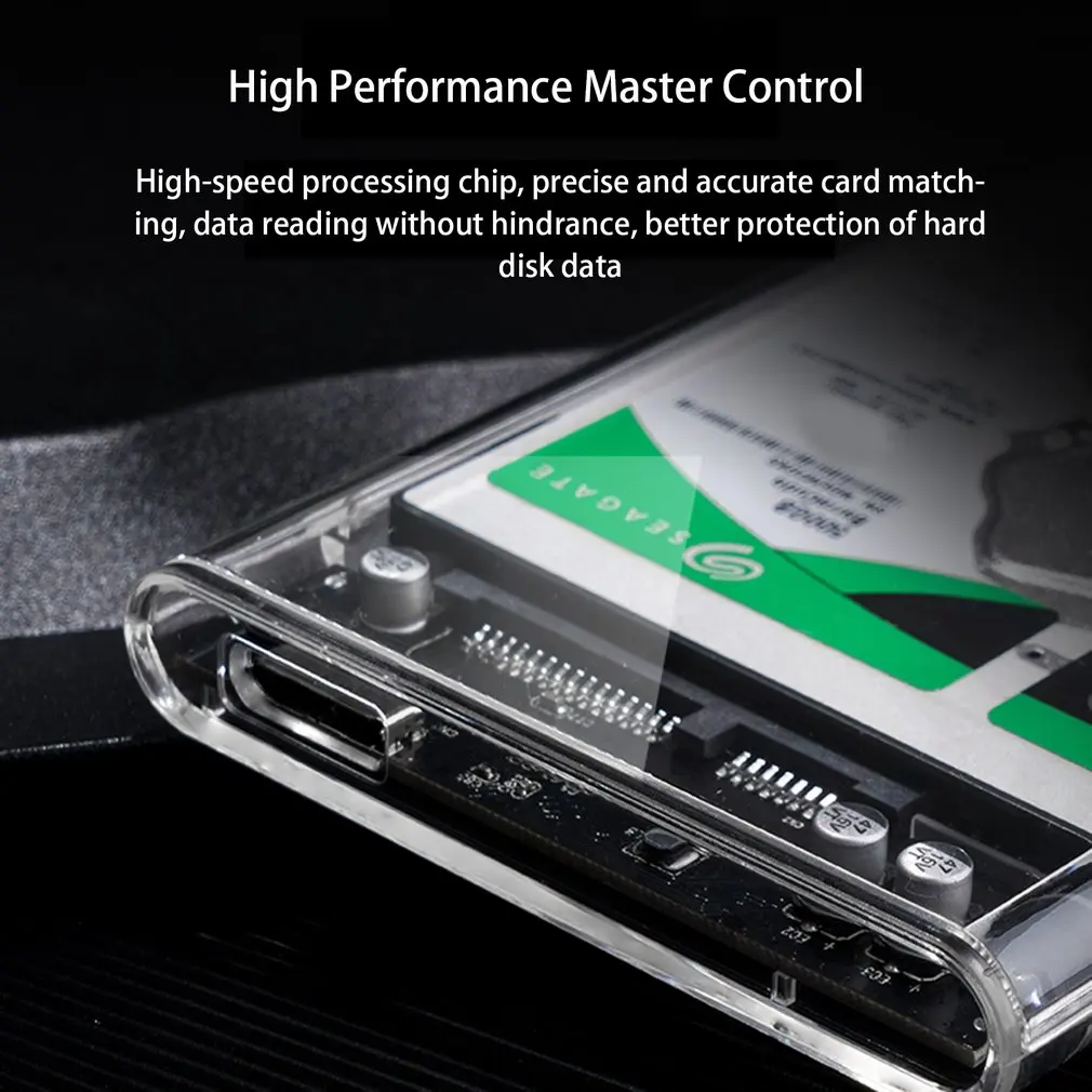 ORICO HDD Case New 2.5 inch Transparent Add Metal SATA to USB 3.0 Hard Disk Case Tool Free 6Gbps Support 4TB UASP Case Hd Box