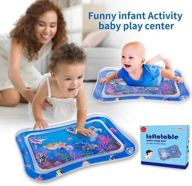 ZK30 inflables Early Education Infant Toddler Baby Water Mat Toys Summer Inflatable Water Mat Safety Cushion Ice Play Mat Gift 1